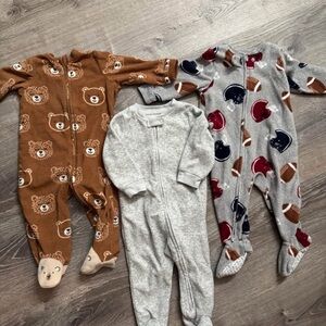 9 month fleece sleeper lot